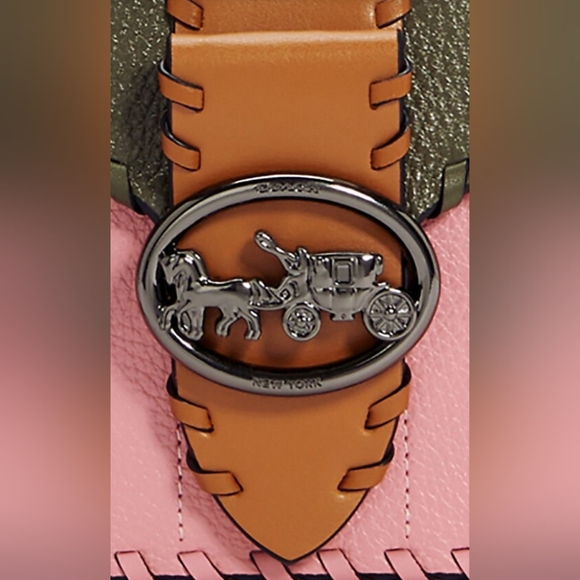 Coach, NWOT, Georgie Shoulder Bag in Colorblock with Whipstitch - Picture 7 of 10